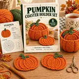 Pumpkin Tray Set (8 + holder)